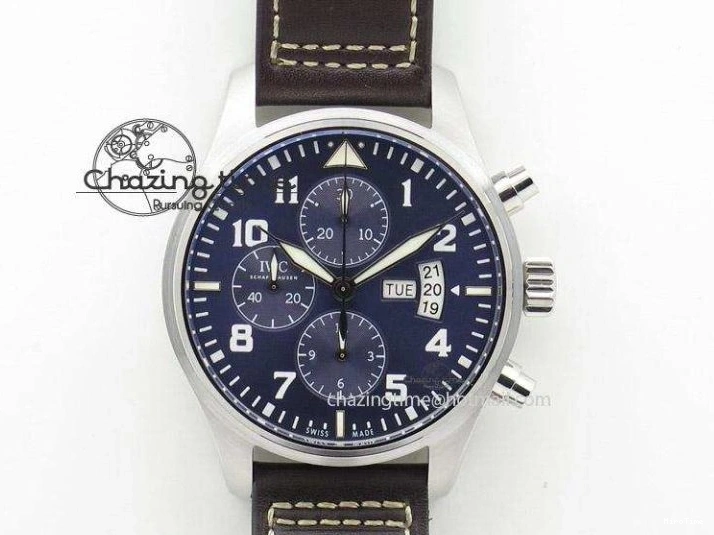 MIROTIME 0420 Portofino Chrono SS Black Dial on Black Leather Strap A Refined 7390